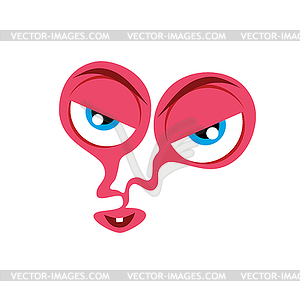 Cute adorable scary monster cartoon fictional - vector EPS clipart