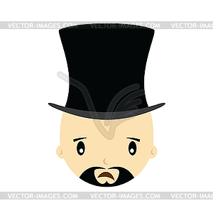 Cartoon expression face male guy man art - vector image