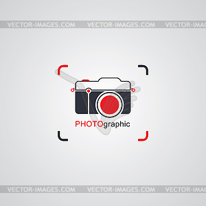 Photography logo template theme - vector image
