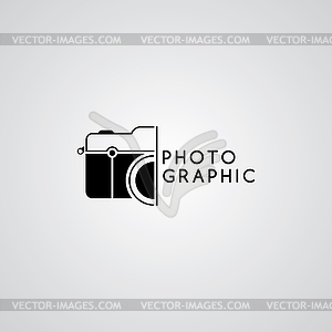 Photography logo template theme - royalty-free vector image