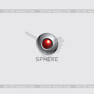 Sphere theme logo template - vector EPS clipart