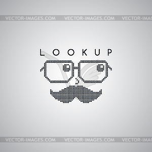 Mustache guy theme - vector image