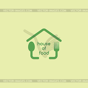 Homemade house food logo template - vector clip art