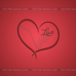 Love valentine`s day - vector clipart