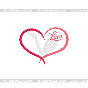 Love valentine`s day - vector clipart