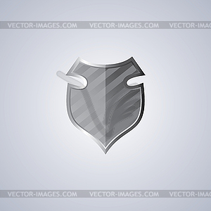 Protection shield theme - royalty-free vector clipart