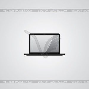 Notebook laptop multimedia - vector clipart