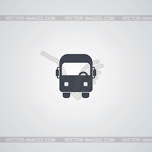 Bus theme logotype - vector clip art