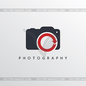 Photography theme logotype - vector clipart