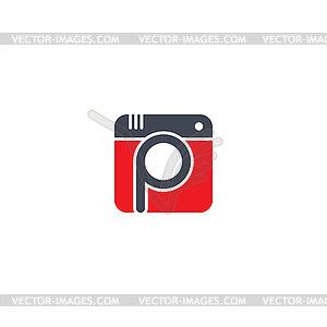Логотип темы фотографии - векторное изображение