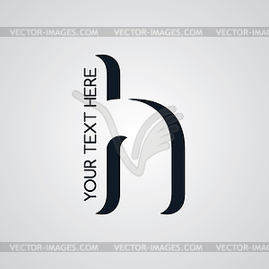 Letter theme logotype - vector clip art