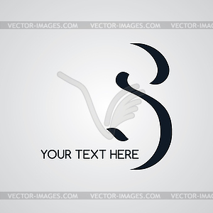 Letter theme logotype - vector clipart
