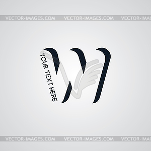 Letter theme logotype - vector clipart