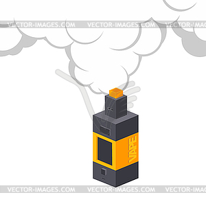 Изометрический блок электрическая сигарета личная - изображение в векторе / векторный клипарт