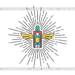 Sunray Burst электрическая сигарета персональный испаритель - изображение в векторном виде