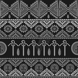 Seamless native pattern background - vector image