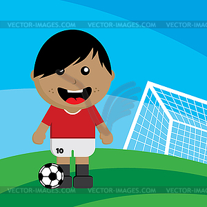 Group team soccer tournament - vector clip art