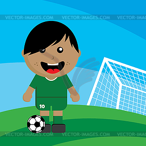 Group team soccer tournament - vector image