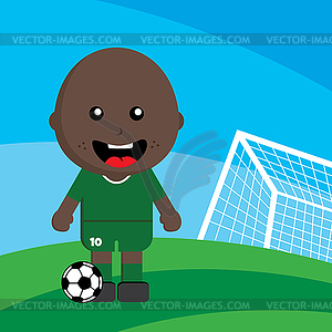 Group team soccer tournament - vector image