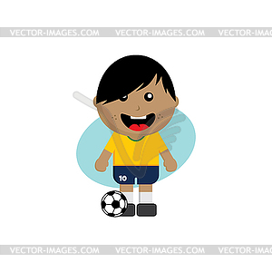 Group team soccer tournament 2018 - vector clipart