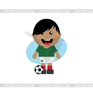 Group team soccer tournament 2018 - vector clipart