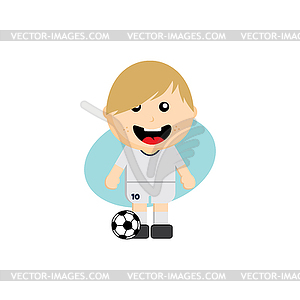 Group team soccer tournament 2018 - vector image