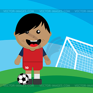 Group team soccer tournament - vector clip art