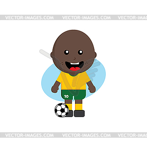 Group team soccer tournament 2018 - vector clipart