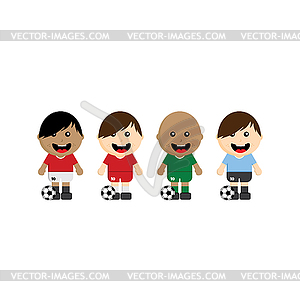 National team soccer group tournament set - vector EPS clipart