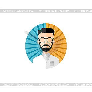 Retro gentleman - vector clip art