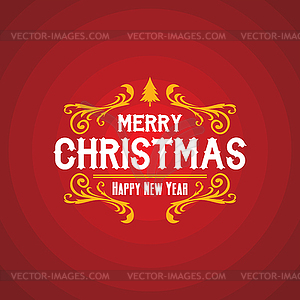 Merry christmas and happy new year - royalty-free vector image