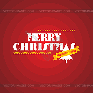 Merry christmas and happy new year - vector image