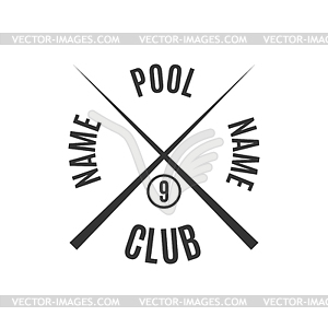 Emblem billiard club,  - vector clip art