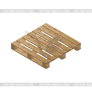 Wooden pallet isometric,  - vector clipart