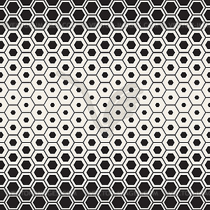 Бесшовные Полутона HoneyComb Градиент шаблон - клипарт в векторе / векторное изображение