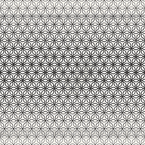 Seamless Lines Petal Shapes Lattice Pattern - vector image