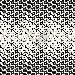 Star Line Shape Halftone Transition. Seamless - vector image