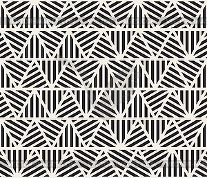 Seamless Triangle Stripes Pattern - vector image