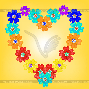 Background spring primroses primula flowers blue - vector clip art