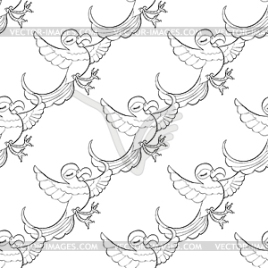 Seamless pattern coloring fun with Caribbean dancin - vector image