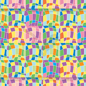 Seamless pattern with colored shreds - vector image