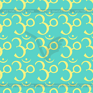 Seamless pattern om sound meditating - vector clip art