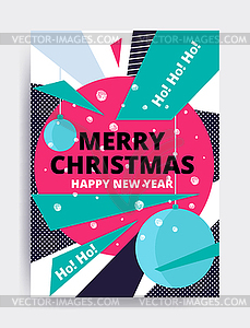 Merry christmas New Year design - vector image
