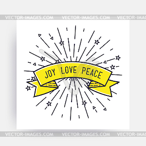 Merry Christmas Happy New Year - vector EPS clipart