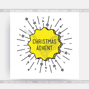 Merry Christmas Happy New Year - vector image