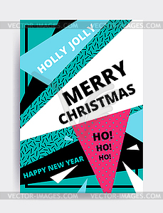 Merry christmas New Year design - vector clipart / vector image