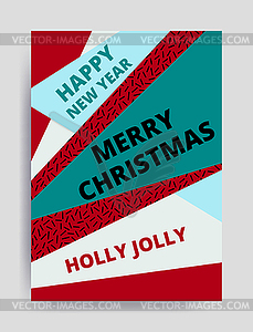 Merry christmas New Year design - vector image