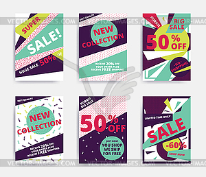 Sale banner template - vector clipart