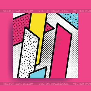 Colorful trend Neo Memphis geometric pattern - vector image