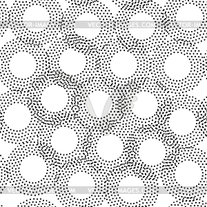 Black and white universal geometric seamless pattern - royalty-free vector image